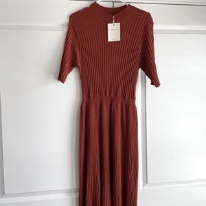 Downeast dark clay sweater dress